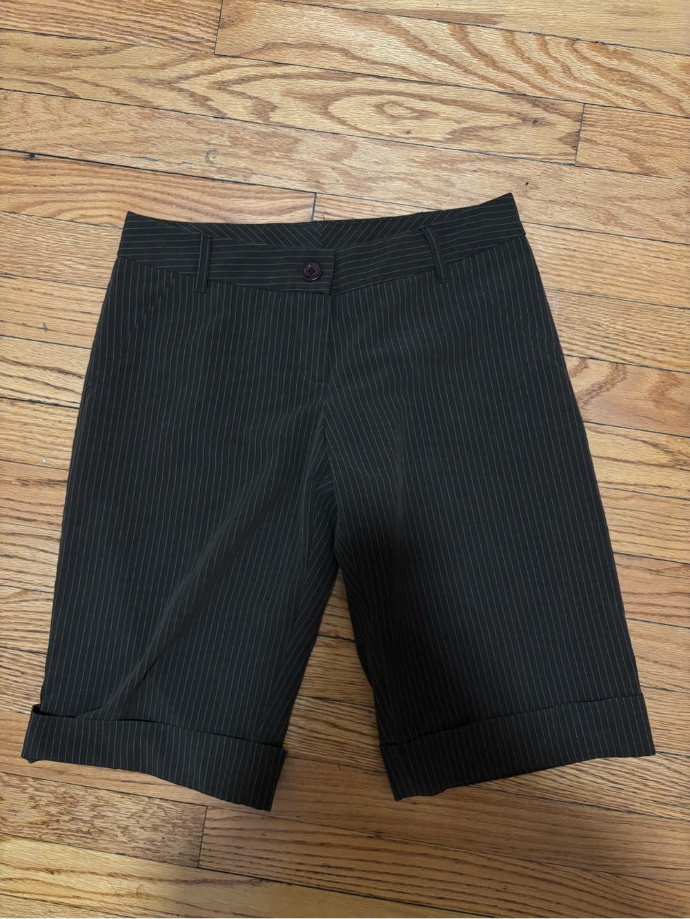 xoxo pinstripe shorts